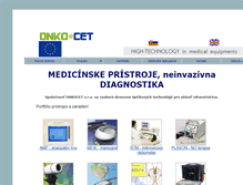 Tablet Screenshot of onkocet.sk